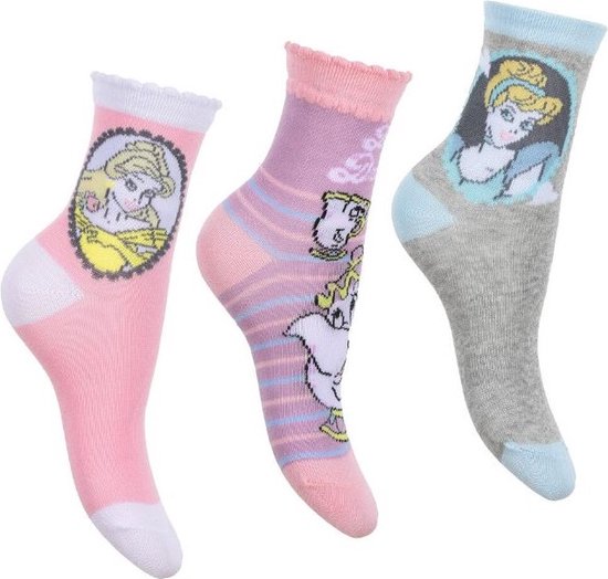 Disney Princess - sokken - 3 pack - maat 23/26