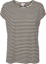 Vero Moda Ava Plain Stripe T-shirt Vrouwen - Maat M