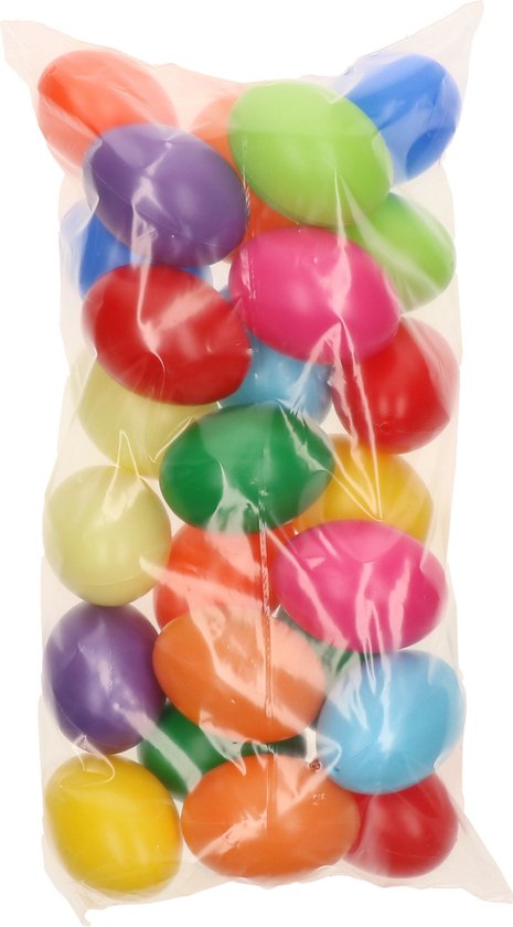 50x Stuks Witte Hobby Knutselen Eieren Van Plastic 6 Cm Pasen Decoraties Zelf Decoreren 593510640