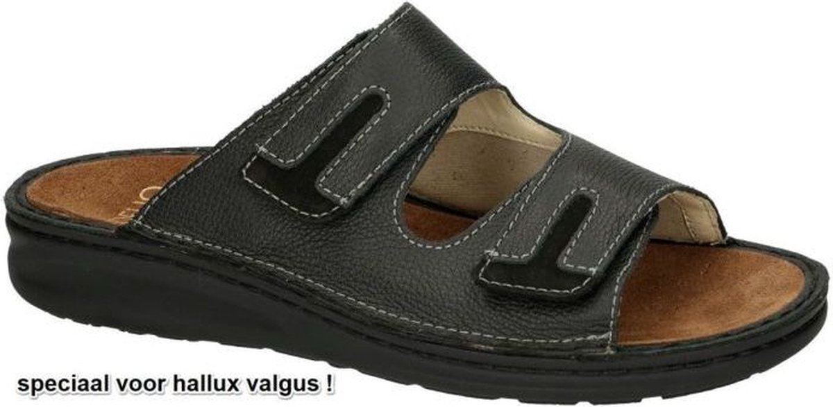 Fidelio Hallux -Heren - zwart - pantoffels & slippers - maat 40