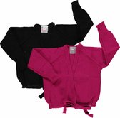 Dancing Daisy - 2 gilets de danse classique - Zwart - Cerise - 28 - Taille 116