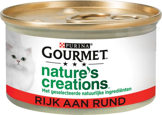 Gourmet Nature's Creations - kattenvoer natvoer - Rund - 24 x 85 gr