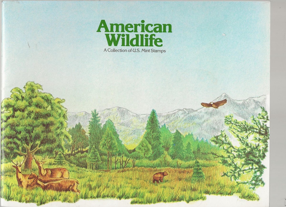 PRESENTATIE MAP, POSTZEGELS USA WILDLIFE
