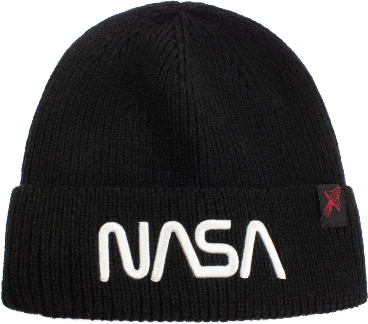 NASA - NASA Worm Logo Zwart Muts