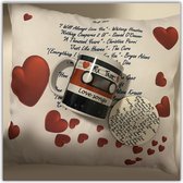 NB! Creative Boutique -Valentines Mug/Pillow/Coaster Set/ Valentijn mok/kussen/onderzetter set