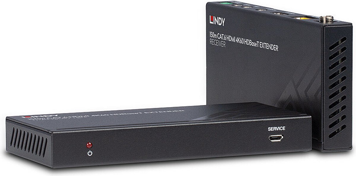 Lindy 38217 audio/video extender AV-zender & ontvanger Zwart