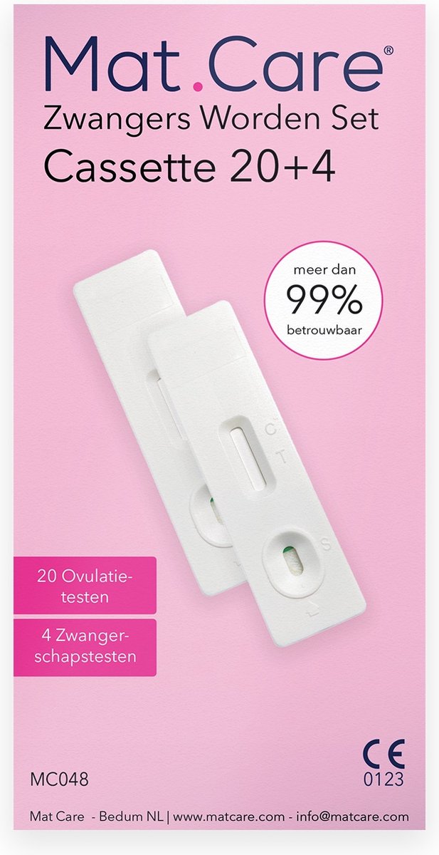 Goedkoopste Mat Care Zwanger worden set Cassette 20 ovulatietesten 4 zwangerschapstesten