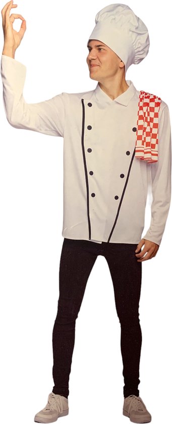 Chef kostuum (incl. koksmuts)