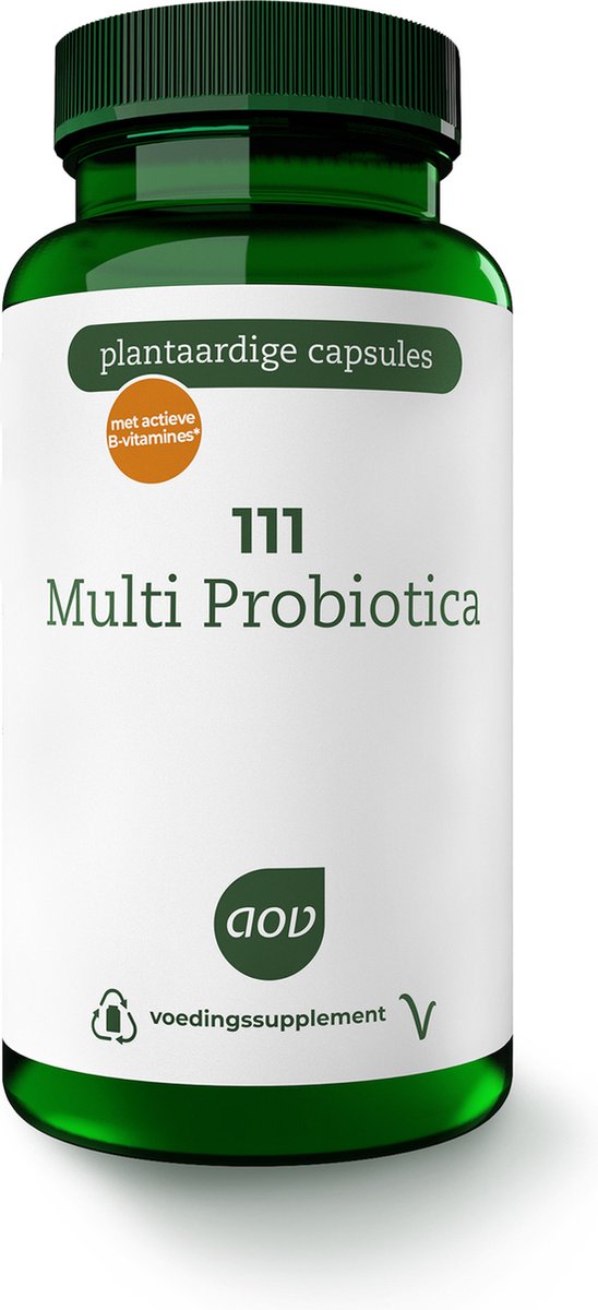 Goedkoopste AOV 111 Multi Probiotica - 60 vegacaps - Multivitaminen - Voedingssupplement