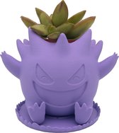 Pot de fleurs Azhora Pokémon Gengar - Comprend un plateau de collecte - Violet clair