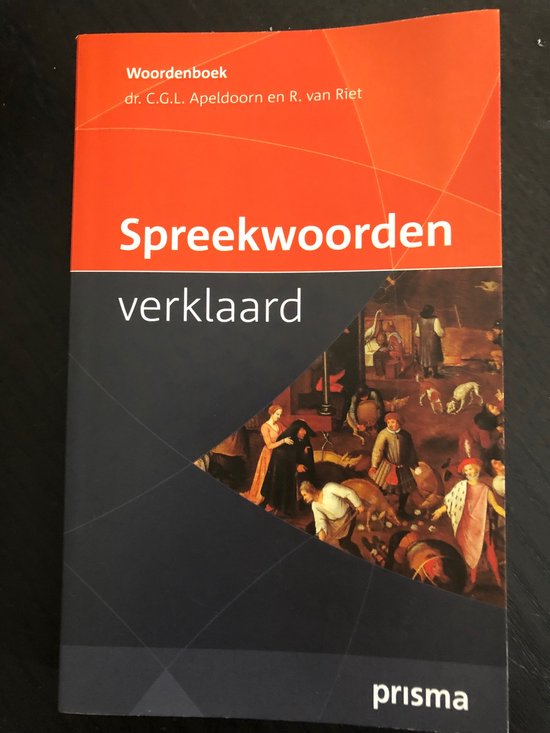 Cover van het boek 'Spreekwoorden verklaard' van C.G.L. Apeldoorn