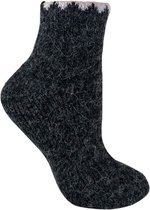 Alpaca wandelsokken zwart voor dames, schoenmaat 37-42, laarzen sokken, lekker warm, ideaal voor wandelen of lekker lui op de bank