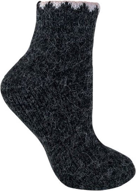 Chaussettes de randonnée en alpaga noires pour femme, pointure 37-42, chaussettes bottes, agréables et chaudes, idéales pour se promener ou se détendre sur le canapé