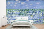 Behang - Fotobehang Waves Breaking - Schilderij van Claude Monet - Breedte 320 cm x hoogte 240 cm