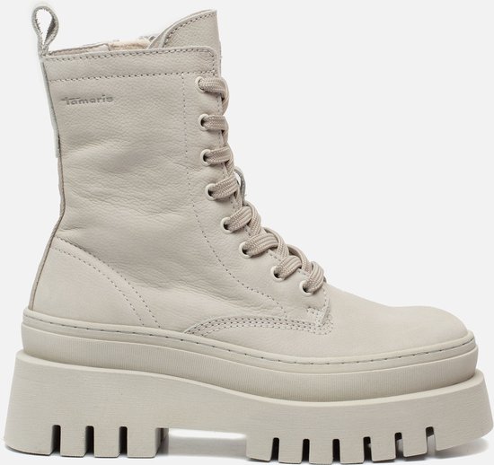 Tamaris Veterboots grijs Leer 172240 Maat 40 bol