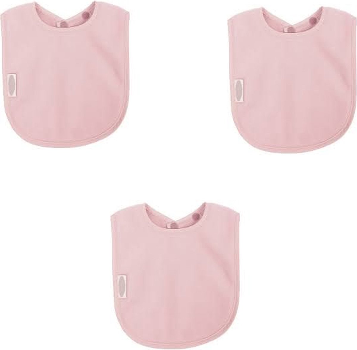 Silly Billyz Fleece Large Bibs Antique Pink 3 stuks