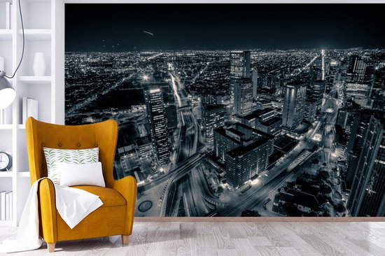 Photo noir et blanc du paysage urbain de la Colombienne Bogota papier peint photo vinyle largeur 330 cm x hauteur 220 cm - Tirage photo sur papier peint (disponible en 7 tailles)