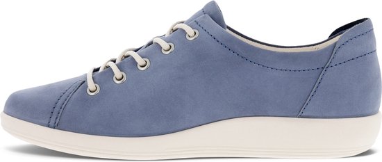 Ecco Soft 2.0 Chaussures à lacets bleu Textile - Femme - Taille 40