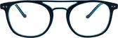 Noci Eyewear KCE344 John Leesbril +2.00 Donkerblauw montuur met lichtblauwe touch