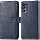 iMoshion Hoesje Geschikt voor Motorola Moto G62 Hoesje Met Pasjeshouder - iMoshion Luxe Bookcase - Donkerblauw