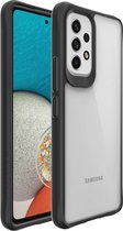 iMoshion Hoesje Geschikt voor Samsung Galaxy A53 Hoesje - iMoshion Rugged Hybrid Case - Zwart / Transparant