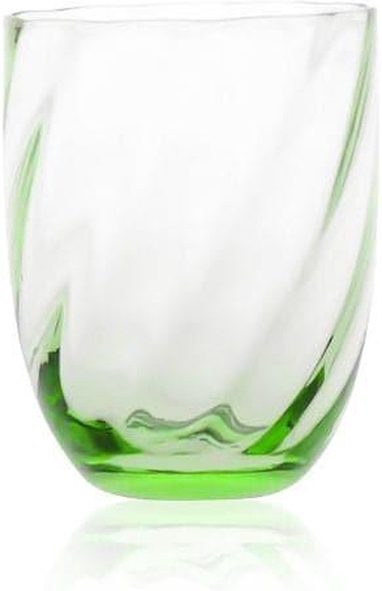 Anna von Lipa - Waterglas Swirl Light Green (set van 6) - Waterglazen