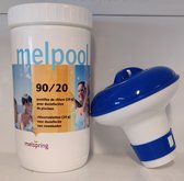 Melpool chloordrijver + tabletten 20g - COMBO pakket
