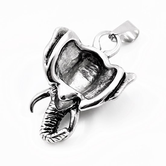 Collier Pendentif Tête D'Éléphant - Bijou Fantaisie Neuf Avec Étiquettes
