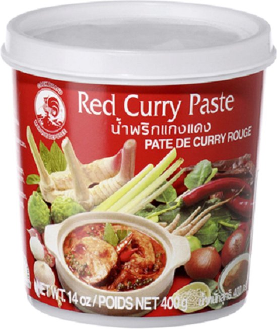 Cock curry pasta rood - 12 x 400 g vouwdozen | bol