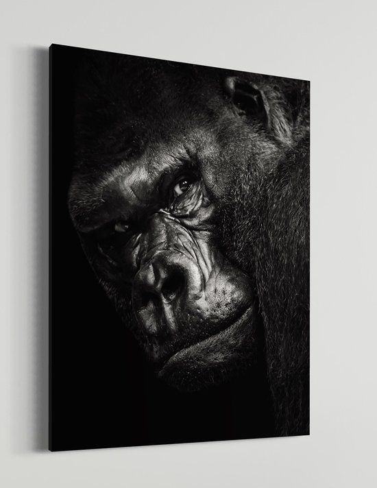 Gorilla | Schobbejak Animal Collection | Canvas | Wanddecoratie | Kunst | Schilderij | 100x150 CM