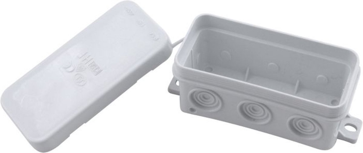 Kabeldoos met doorsteektules spatwaterdicht ip54 grijs