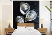 Behang - Fotobehang Rauwe oesters - Breedte 190 cm x hoogte 260 cm
