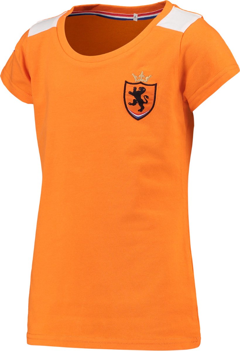Oranje dames t-shirt - 95% katoen / 5% elastan - Holland shirt - Leeuwinnen - maat S - State of Football