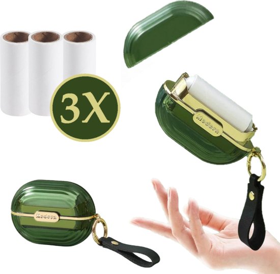 Porte-clés 2 pièces anti-peluches avec 3x remplissage - épilateur anti-peluches anti-peluches - épilateur électrique - rouleau anti-peluches rouleau adhésif