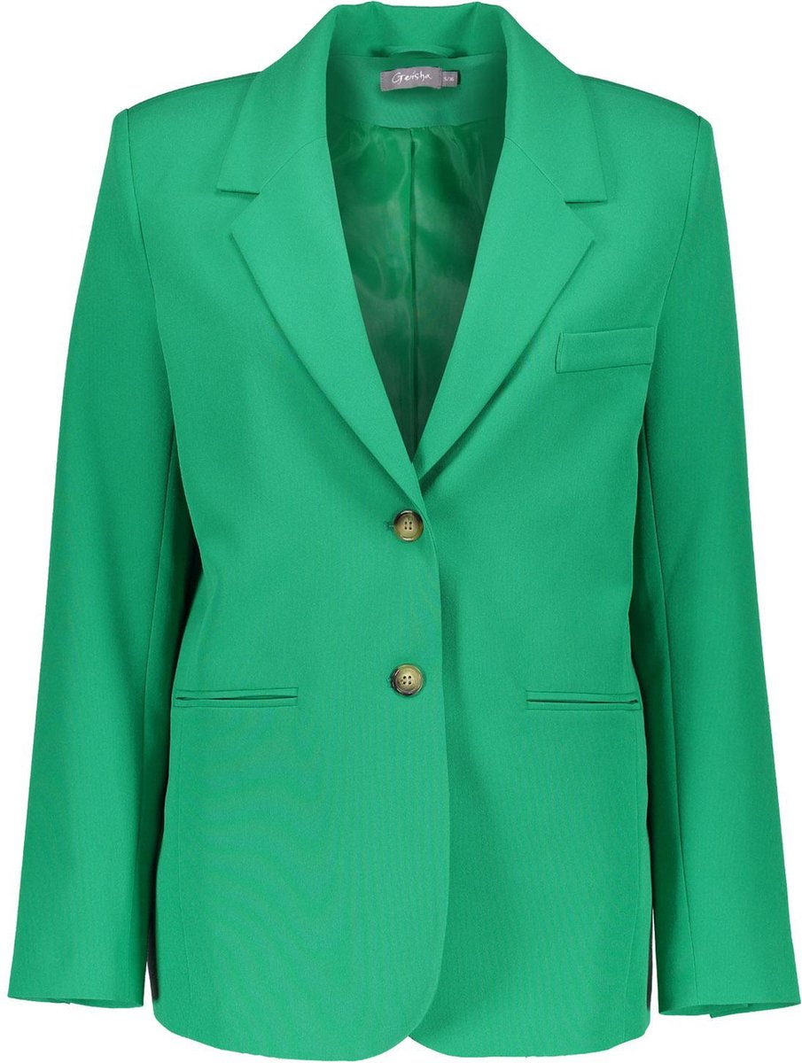 Geisha Blazer Blazer Met Knoop 35087 32 Green Dames Maat - M
