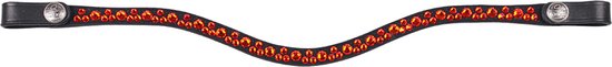 QHP Frontriem Eldorado – maat Cob – black/flame