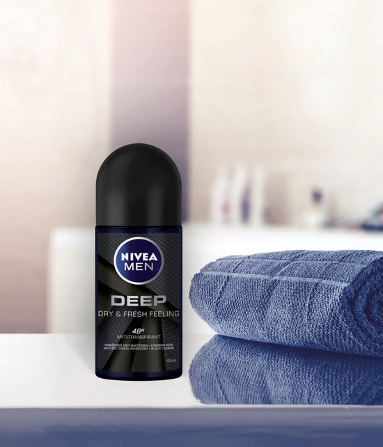 NIVEA MEN Deep - 6 x 50ml - Voordeelverpakking - Deodorant Roller - NIVEA