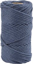 CC Macramékoord 4 mm 55 m Blauw