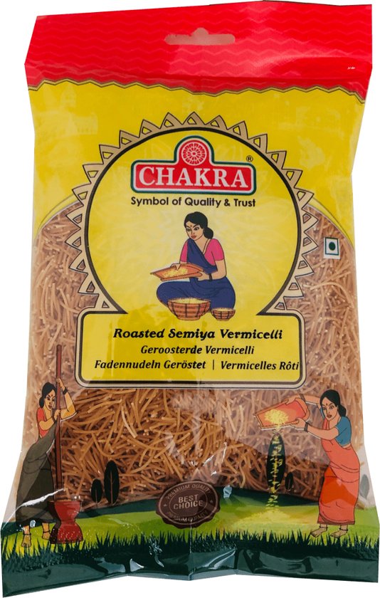 Chakra - Geroosterde Vermicelli -Roasted Semiya - 3x 100 g