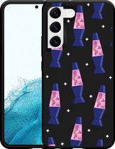 Galaxy S22+ Hoesje Zwart Lavalampen - Designed by Cazy