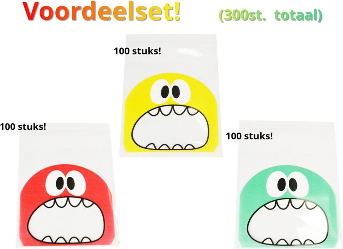 Tanden zakjes, 3x 100 stuks
