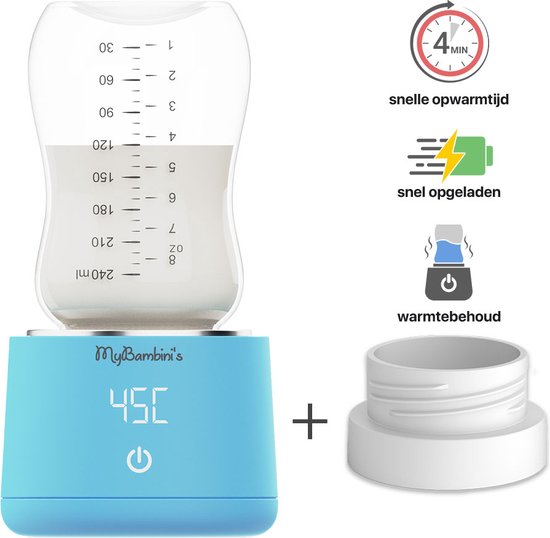 MyBambini's Bottle Warmer Pro™ - Draagbare Baby Flessenwarmer voor...