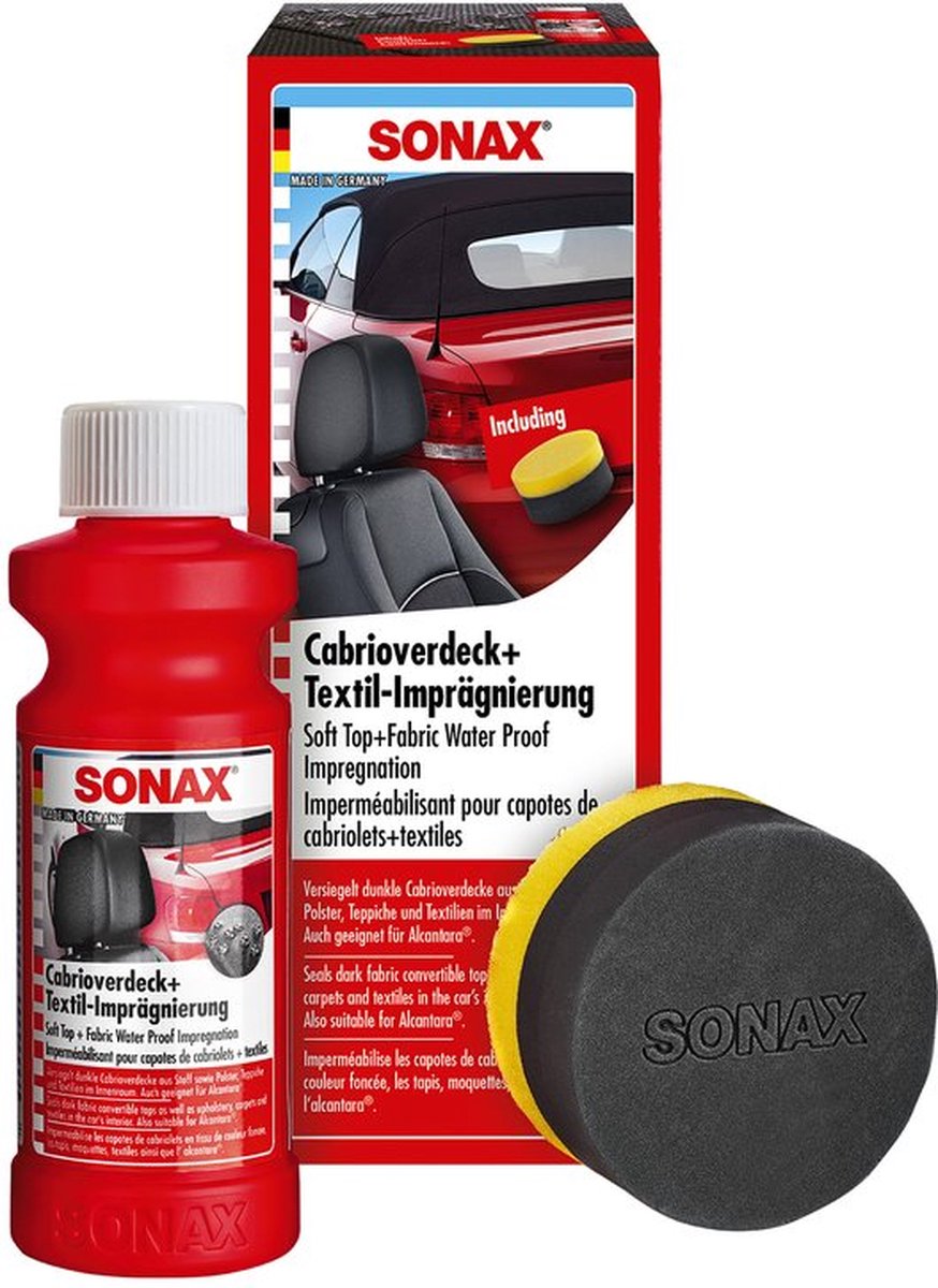 SONAX - Cabriokap en Textiel impregnering Waterafstotend