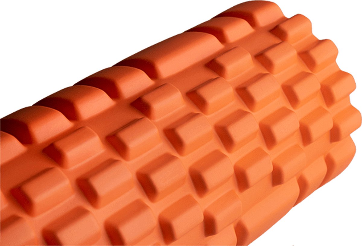 Matchu Sports - Foam roller - Foamroller - Bindweefselmassage - Massage roller - 33 cm - Hard - Oranje thumbnail 4