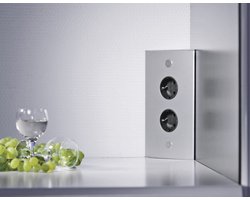 Thebo - Hoekstopcontact - RVS - 2 aansluitpunten