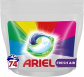 Ariel All-in-1 Pods Wasmiddelcapsules Color Clean & Fresh Air 74 stuks