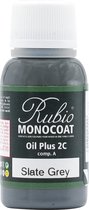 Rubio Monocoat Oil Plus 2C - Ecologische Houtolie in 1 Laag voor Binnenshuis - Slate Grey, 20 ml