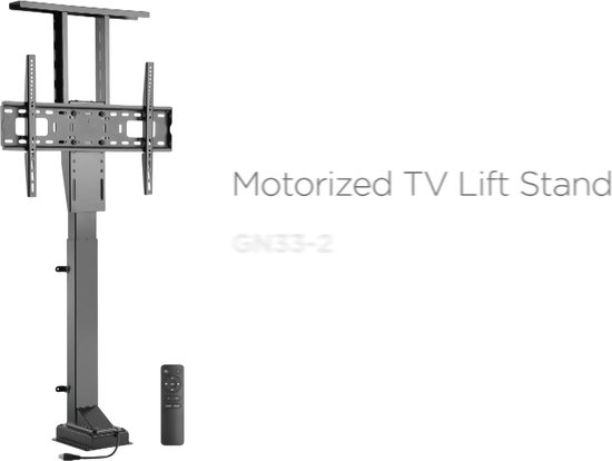 Support mural TV KIMEX Support Ascenseur moteur écran TV 32-48