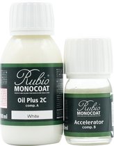 Rubio Monocoat Oil Plus 2C - Ecologische Houtolie in 1 Laag voor Binnenshuis - White, 130 ml