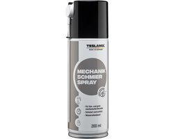 Teslanol Mechanische smeerolie - Smeerspray 200 ml - Smeermiddel voor gereedschap en machines - Spuitbus met spuitdop - Wit